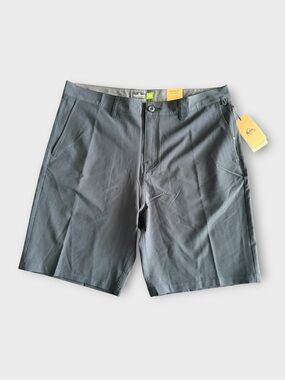 Quiksilver Men's Charcoal Flat Front Performance Shorts